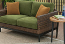 Horizon Hall Outdoor Loveseat with Cushion - Furniture Queen (GA)*