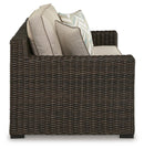 Coastline Bay Outdoor Loveseat with Cushion - Furniture Queen (GA)*
