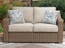 Laguna Heights Outdoor Loveseat with Cushion - Furniture Queen (GA)*