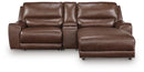 DeepWakes Power Reclining Sectional with Chaise - Furniture Queen (GA)*
