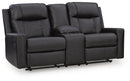 Mackmenville Reclining Loveseat with Console - Furniture Queen (GA)*