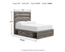 Graystorm Bed with Storage - Furniture Queen (GA)*