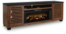 Kallari 84" TV Stand with Electric Fireplace - Furniture Queen (GA)*