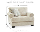 Monaghan Oversized Chair and Ottoman - Furniture Queen (GA)*