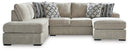 Calnita Sectional with Chaise - Furniture Queen (GA)*
