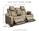 Next-Gen DuraPella Power Reclining Loveseat with Console - Furniture Queen (GA)*