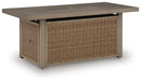 Laguna Heights Outdoor Fire Pit Table - Furniture Queen (GA)*