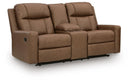 Mackmenville Reclining Loveseat with Console - Furniture Queen (GA)*