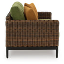 Horizon Hall Outdoor Loveseat with Cushion - Furniture Queen (GA)*