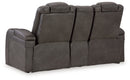 Fyne-Dyme Power Reclining Loveseat with Console - Furniture Queen (GA)*