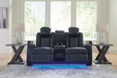 Fyne-Dyme Power Reclining Loveseat with Console - Furniture Queen (GA)*