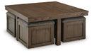 Boardernest Coffee Table with 4 Stools - Furniture Queen (GA)*