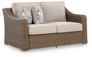 Laguna Heights Outdoor Loveseat with Cushion - Furniture Queen (GA)*