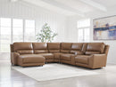 DeepWakes Power Reclining Sectional with Chaise - Furniture Queen (GA)*