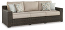 Coastline Bay Outdoor Sofa with Cushion - Furniture Queen (GA)*