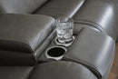 5Z - Pittson Power Reclining Sectional Loveseat with Console - Furniture Queen (GA)*