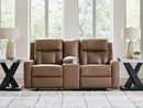 Mackmenville Reclining Loveseat with Console - Furniture Queen (GA)*