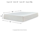 Chime 12 Inch Memory Foam Mattress in a Box - Furniture Queen (GA)*