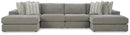 Avaliyah Double Chaise Sectional - Furniture Queen (GA)*