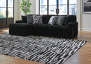Midnight-Madness Sectional with Chaise - Furniture Queen (GA)*