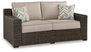 Coastline Bay Outdoor Loveseat with Cushion - Furniture Queen (GA)*