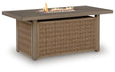 Laguna Heights Outdoor Fire Pit Table - Furniture Queen (GA)*