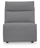 Modmax II Power Reclining Sectional with Chaise and Audio Consoles - Furniture Queen (GA)*