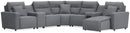 Modmax II Power Reclining Sectional with Chaise and Audio System - Furniture Queen (GA)*