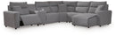 Modmax II Power Reclining Sectional with Chaise and Console - Furniture Queen (GA)*
