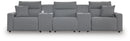 Modmax II 5-Piece Reclining Sectional with Consoles - Furniture Queen (GA)*