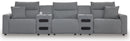 Modmax II Reclining Sectional with Audio Consoles - Furniture Queen (GA)*