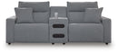 Modmax II Power Reclining Sectional with Audio Console - Furniture Queen (GA)*