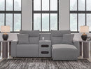 Modmax II Power Reclining Sectional with Chaise and Audio Console - Furniture Queen (GA)*