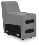 Modmax II Power Reclining Sectional with Chaise and Audio Consoles - Furniture Queen (GA)*