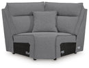 Modmax II Power Reclining Sectional with Chaise and Audio Consoles - Furniture Queen (GA)*