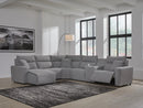 Modmax II Power Reclining Sectional with Chaise and Console - Furniture Queen (GA)*