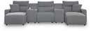 Modmax II Power Reclining Sectional with Chaise and Consoles - Furniture Queen (GA)*