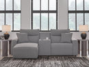 Modmax II Power Reclining Sectional with Chaise and Console - Furniture Queen (GA)*