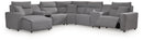 Modmax II Power Reclining Sectional with Chaise and Audio Console - Furniture Queen (GA)*