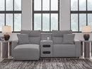 Modmax II Power Reclining Sectional with Chaise and Audio Console - Furniture Queen (GA)*