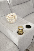 Modmax II Power Reclining Sectional with Chaise and Audio Console - Furniture Queen (GA)*