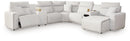 Modmax II Power Reclining Sectional with Chaise and Audio Console - Furniture Queen (GA)*