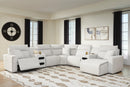 Modmax II Power Reclining Sectional with Chaise and Audio Consoles - Furniture Queen (GA)*