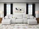 Modmax II Power Reclining Sectional with Chaise and Consoles - Furniture Queen (GA)*