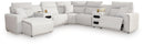 Modmax II Power Reclining Sectional with Chaise and Audio Consoles - Furniture Queen (GA)*