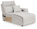 Modmax II Power Reclining Sectional with Chaise and Audio Consoles - Furniture Queen (GA)*