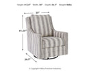 Kambria Swivel Glider Accent Chair - Furniture Queen (GA)*