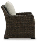 Brook Ranch Outdoor Lounge Chair with Cushion - Furniture Queen (GA)*
