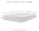 Chime 12 Inch Memory Foam Mattress in a Box - Furniture Queen (GA)*