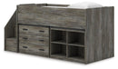 Frandern Loft Bed with Bookcase and Drawer Storage - Furniture Queen (GA)*